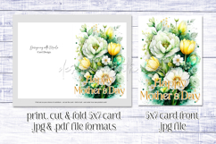 Mother&#039;s Day Card, Watercolor Floral Printable Card, c16 Product Image 2