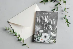 Mother's Day Card, Watercolor Floral Printable Card, c25 Product Image 3