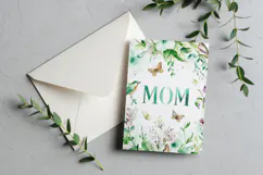Mother's Day Card, Watercolor Floral Printable Card, c26 Product Image 3