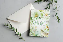 Mother's Day Card, Watercolor Floral Printable Card, c27 Product Image 3