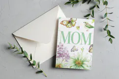 Mother's Day Card, Watercolor Floral Printable Card, c28 Product Image 3