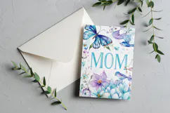 Mother's Day Card, Watercolor Floral Printable Card, c31 Product Image 3
