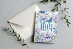 Mother's Day Card, Watercolor Floral Printable Card, c32 Product Image 3