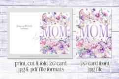 Mother&#039;s Day Card, Watercolor Floral Printable Card, c38 Product Image 2
