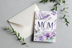 Mother's Day Card, Watercolor Floral Printable Card, c40 Product Image 3