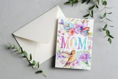 Mother's Day Card, Watercolor Floral Printable Card, c45 Product Image 3