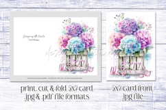 Mother&#039;s Day Card, Watercolor Floral Printable Card, c60 Product Image 2