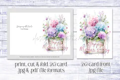 Mother's Day Card, Watercolor Floral Printable Card, c61 Product Image 2