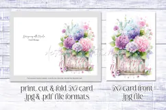 Mother's Day Card, Watercolor Floral Printable Card, c62 Product Image 2