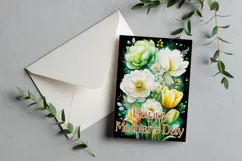 Mother's Day Card, Watercolor Floral Printable Card, c7 Product Image 2
