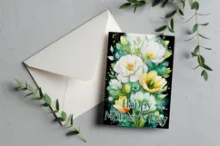 Mother's Day Card, Watercolor Floral Printable Card, c8 Product Image 2