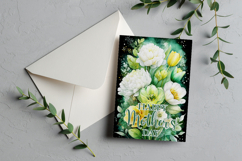 Mother&#039;s Day Card, Watercolor Floral Printable Card, c9 Product Image 2