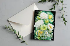 Mother's Day Card, Watercolor Floral Printable Card, c9 Product Image 2