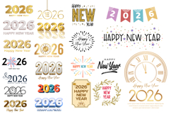 2026 Happy New Year Vector Bundle Product Image 2