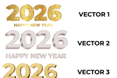 2026 Happy New Year Vector Bundle Product Image 3