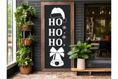 Ho Ho Ho SVG , Christmas Porch Sign SVG Design Product Image 3
