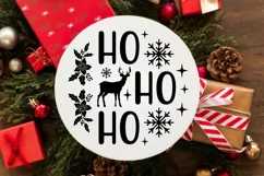 Ho Ho Ho SVG , Christmas Decoration SVG , Festive SVG Product Image 3