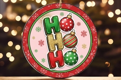 Ho Ho Ho Christmas Ornaments Ornament Product Image 3