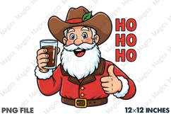 Ho Ho Ho Christmas Sublimation PNG Product Image 1