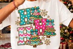 Ho Ho Ho Christmas Tree PNG Product Image 3