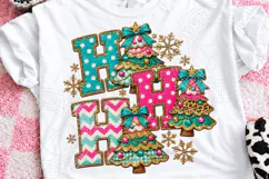 Ho Ho Ho Christmas Tree PNG Product Image 4