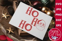 Ho Ho Ho | Grunge Santa Christmas Svg Design For Shirts Product Image 1