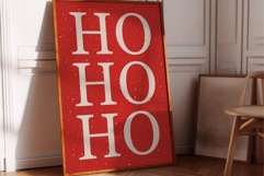 HO HO HO Wall Art - Christmas Red Product Image 2