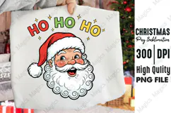 Ho Ho Ho Retro Santa Claus Christmas PNG Product Image 1
