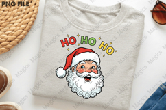Ho Ho Ho Retro Santa Claus Christmas PNG Product Image 3