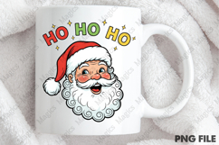 Ho Ho Ho Retro Santa Claus Christmas PNG Product Image 4
