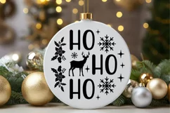 Ho Ho Ho SVG , Christmas Decoration SVG , Festive SVG Product Image 2