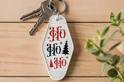 Ho Ho Ho SVG , Christmas Motel Keychain SVG Design Product Image 2