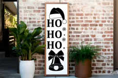 Ho Ho Ho SVG , Christmas Porch Sign SVG Design Product Image 1