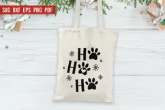 Pet Christmas Ornament SVG | Christmas SVG | Dog Paw Print Product Image 2
