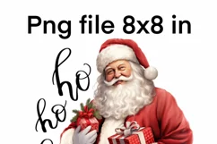 Ho Ho Ho Santa Claus PNG Sublimation Designs Product Image 4