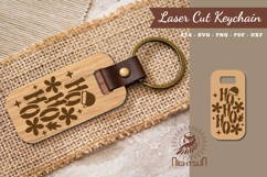 Ho Ho Laser Cut Keychain Product Image 1