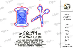 Hobby Drop Earrings Laser Cut . Wooden Earrings SVG Product Image 2