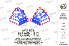 Hobby Drop Earrings Laser Cut . Wooden Earrings SVG Product Image 2