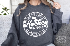 Crazy Proud Always Loud Hockey Grammy Shirt SVG PNG Product Image 2