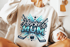 Hockey Mom Png, Sublimation Design, Hockey Mama PNG, Sports Product Image 2