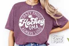 Crazy Proud Always Loud Hockey Oma Shirt SVG PNG Product Image 4