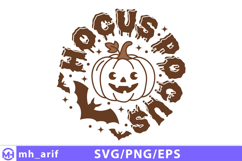 Hocus Pocus Halloween SVG PNG T-shirt Design Product Image 1