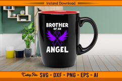 Brother of an Angel Hodgkin’s Lymphoma Ribbon SVG Product Image 3