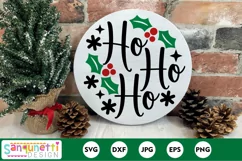 Ho Ho Ho Christmas SVG Design - Festive Holiday Graphic Product Image 1