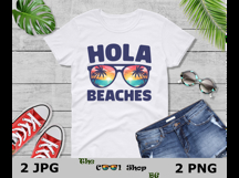 Hola Beaches Png, Vacation Png, Beach Png, Summer Png Product Image 3