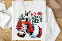 Hold My Beer PNG, Christmas PNG, Funny Christmas Shirt Product Image 5
