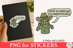 Hold On Partner I'm Overstimulated PNG Product Image 2