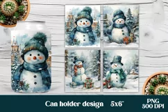 Christmas can holder PNG desgn | Christmas can koozie Product Image 1