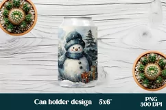 Christmas can holder PNG desgn | Christmas can koozie Product Image 5
