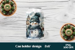 Christmas can holder sublimation design